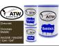 Preview: Chevrolet, Chocolate Metallic, WA320E / WA425E / GAV / G4F: 500ml Lackdose + 500ml Klarlack + 250ml Härter - Set, von ATW Autoteile West.